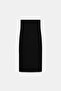 Midi Skirt with Back Slit and Pleat Detail - Midi Skirt Interlock Knitted - 86 cm Full Length - 4