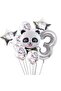 Panda Themed Silver Color Birthday Set Age 3