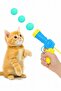 Plush Ball Throwing Interactive Cat Toy |   Colorful Bulk Cat Entertainment Toy