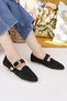 Women's Flats Black Lightweight Comfortable Stylish Business Office Daily Shoes - 3
