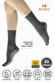 Original Unisex 2 Pairs Anti-Slip Socks for Hajj Umrah Tawaf Socket Model Anti-Slip Sole Anthracite Socks