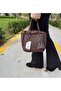 Women's New Season 3-Compartment Soft Leather Luxurious and Stylish Touch Hand & Shoulder Bag Shoulder Bag - 3