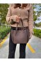 Women's New Season 3-Compartment Soft Leather Luxurious and Stylish Touch Hand & Shoulder Bag Shoulder Bag - 5