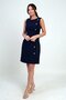 Women's Self-Tailored Short Dress with Side Buttons, Slim Fit - 3