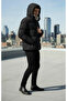 Men's Coat Black Winter Coat Water and Cold Resistant Fur Collar Puffer Coat Coat Hooded Coat - 7