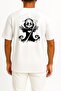 Oversized Death, Cute, Mascot, Grim, Reaper Unisex T-Shirt with Pocket and Back Design - 2