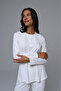 Women's Ecru Jacquard Shawl Collar Lace Winter Special Design Maternity Pajama Set - 6