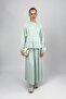 Women's Soft Textured Modal Skirt Set Water Green - 2