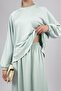 Women's Soft Textured Modal Skirt Set Water Green - 7