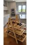 Bamboo 3-Tier Breakfast Serving Stand Kura Piped K Kitchen Spice Rack, 25X14/32X14/39X14 cm