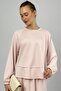 Women's Soft Textured Modal Skirt Set Powder Pink - 8