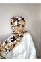 Dp25 Patterned Pera Ready-To-Wear Shawl with Snap Fasteners from the Chin Gold - 3