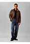 Brown Men's Coat Lv04Lc506Gvfk_Ls Lt Wt Nylon Channe