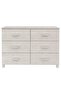 Sideboard HAMAR White 113x40x80 cm Solid Wood Pine - 4