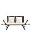 Garden Bench with Cushions 176 cm Brown Poly Rattan - 5