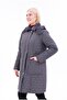 Women's Fur Quilted Coat - Water Repellent Plus Size Winter Coat - Mg001 - 7