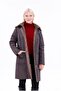 Women's Fur Quilted Coat - Water Repellent Plus Size Winter Coat - Mg001