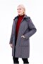 Women's Fur Quilted Coat - Water Repellent Plus Size Winter Coat - Mg001 - 4