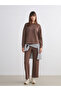 Özmarka New Season Crew Neck Oversize Women's Sweatshirt - 4