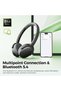 Space Lite Over-Ear Hybrid Active Noise Cancelling Headphones, Bluetooth 5.4 Foldable Wireless Headset, 45.5H Playtime, 30mm Drivers On Ear Headphones with Spatial Audio, Quick charge - 8