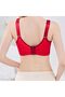 Front Closure Push Up Lace Bra, Wire-Free, Wide Strap (MGB04) - 4