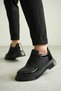 Kb-X201 Kuback Charcoal Patent Leather Parachute Casual Men's Shoes