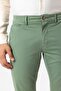 Green Slim Fit Cotton Side Pocket Chino Trousers - 3
