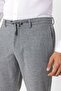 Dark Gray Slim Fit Lace-Up Waist Wool Jogger Pants - 4