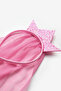 Pink Tulle Detailed Queen Figure Girl's Crown - 2