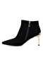 25K417 Women's Genuine Suede Leather Thin Heeled Classic Busines Bootie - 4