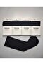 4 Pairs of Matte Textured 40 Den Medium Thick Mus Navy Blue Knee-Length Trouser Socks