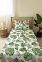 Tropical Green Leaf Children's Pique - 2
