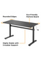 Rectangular Manual Sit-Stand Desk - 6