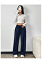 3-Piece Winter Black Gray Navy Wide-Leg Winter Sweatpants Set Plus Size Comfortable Fabric - 3