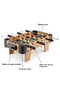Foosball Table 18 Players Multicolor - 3