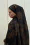 Winter Haze Muslin Shawl - Black Khaki
