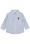 Dinosaur Embroidered Striped Shirt for 6-18 Months - Blue