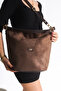 Women's Suede Soft Shoulder Handle Crossbody Bag - 2