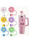 1 Piece Stanl. Straw Stopper Silicone Cover, for Thermoses 30&40oz Shaped Straw Sleeve for 10mm Diameter - 2