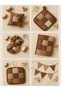 100% Cotton Satin Patchwork Fabric Set – 35 Pieces 20×20 Cm, Colored Pieces - 7