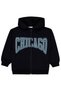 Chıcago Printed 10-13 Years Old Cardigan - Black 13-14 Years Old