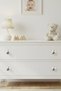 5Pcs Porcelain Bee Pattern Children's Room Furniture Handle Ceramic Drawer Cabinet Knob - 5