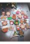 20-Piece Christmas Gingerbread Man Themed Colorful Cardboard Tree Ornament - Gift Card Set (6×7cm)
