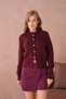 Women's Crew Neck Button Detailed Knitwear Cardigan