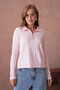 Women's Polo Neck Zipper Detail Knitwear Sweater - 3