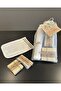Natural 3-Piece Bath Set – Mitt, Handmade Soap, Pumice Stone in a Tulle Bag Bride Hamam Gift - 3