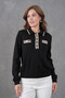 Women's Polo Neck Garni Detail Knitwear Sweater - 6