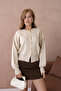 Women's Crew Neck Button Detailed Knitwear Cardigan - 4