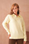 Women's Polo Neck Oversize Knitwear Sweater - 4