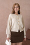Women's Crew Neck Button Detailed Knitwear Cardigan - 3
